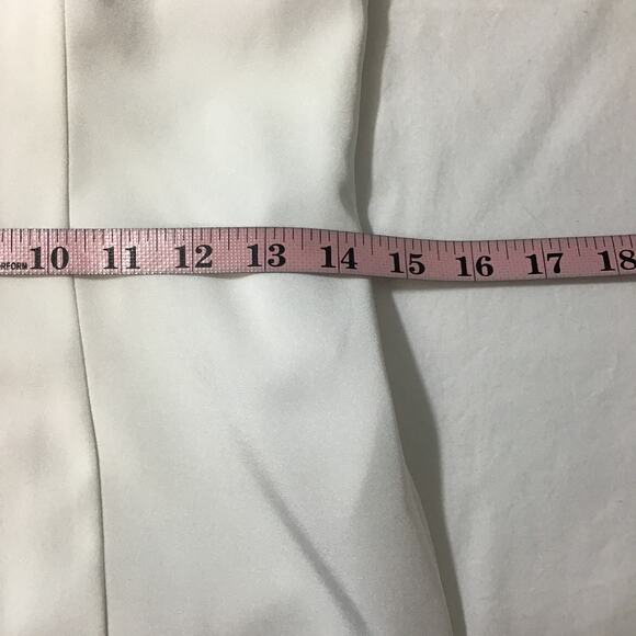 LULU'S SZ 8 M Extravagance White Ruffled Organza Mermaid Bridal Dress 0B16 *flaw - Picture 6 of 13